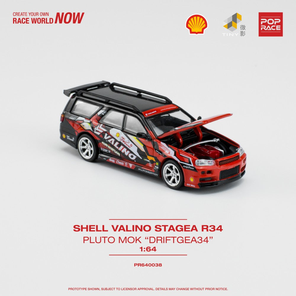 Nissan Stagea R34 "Valino Special" Pluto Driftgea34 fekete/piros