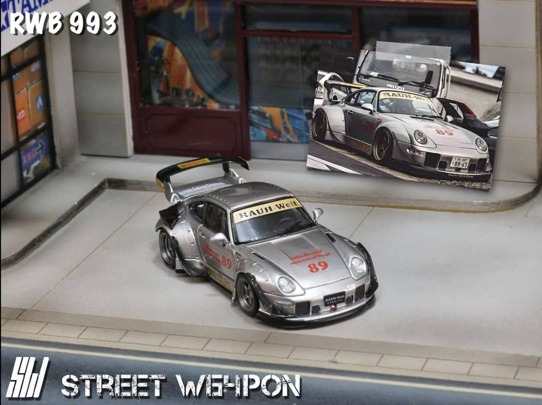 Street Warrior - 993 RWB GT Wing (alacsony légterelő), Ezüst