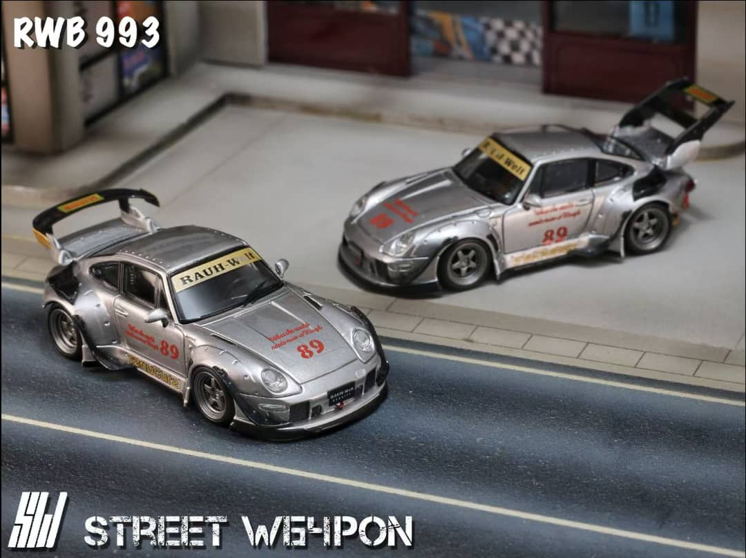 Street Warrior - 993 RWB GT Wing (alacsony légterelő), Ezüst