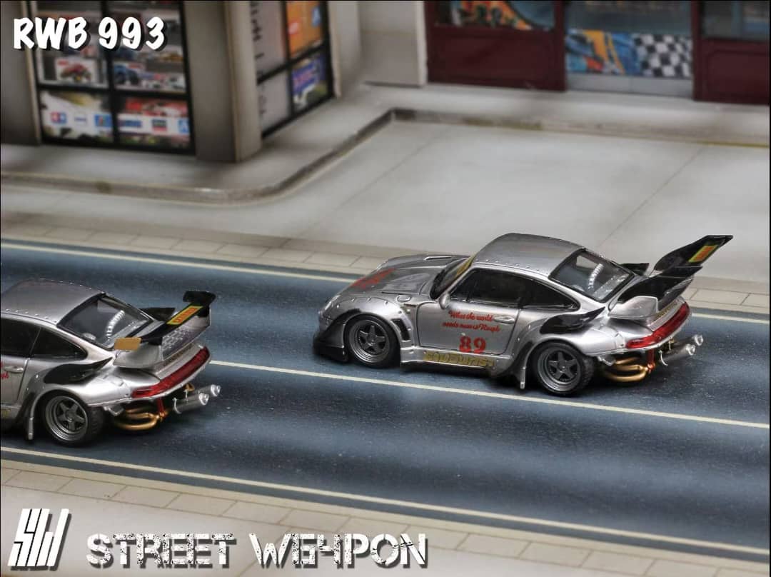 Street Warrior - 993 RWB High Wing (magas légterelő), Ezüst