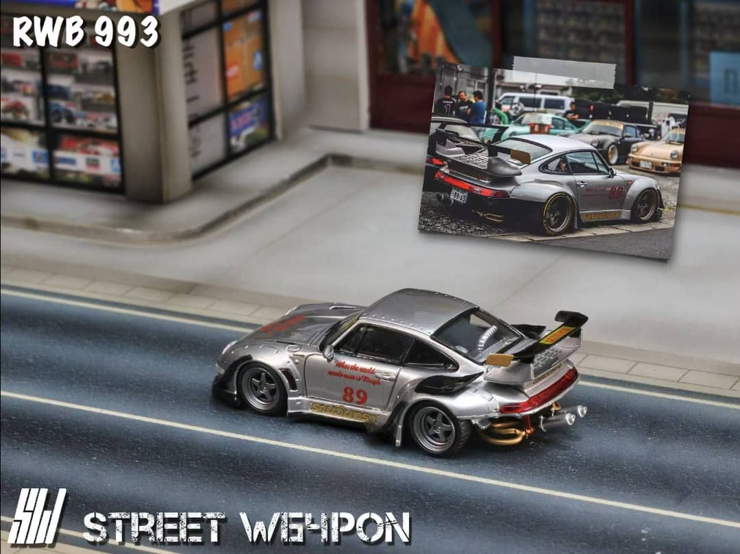 Street Warrior - 993 RWB GT Wing (alacsony légterelő), Ezüst