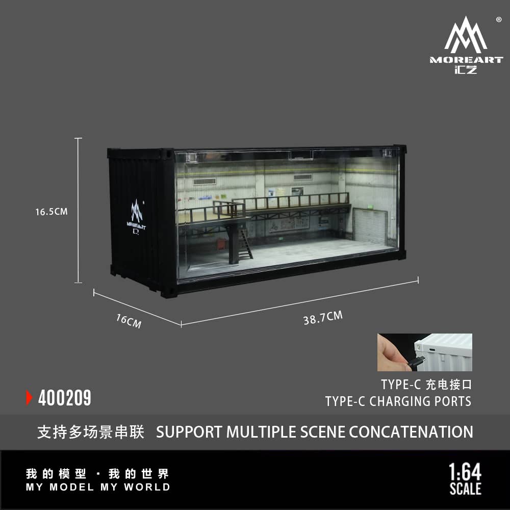 #MO400209 - Assembly Diorama ABS Container with LED Light Maintenance Theme Livery D