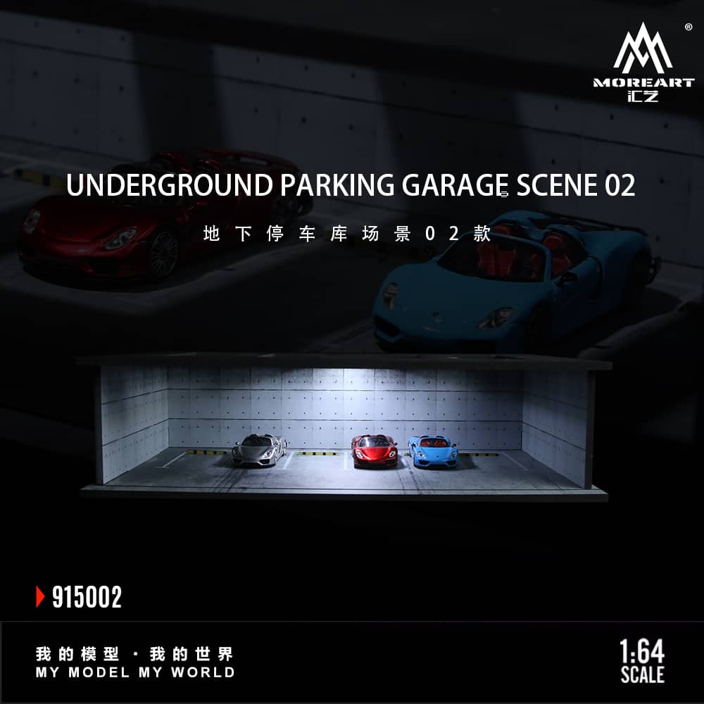 #MO915002 - Assembly Diorama ABS Underground 02 Parking Lot Theme with LED Light