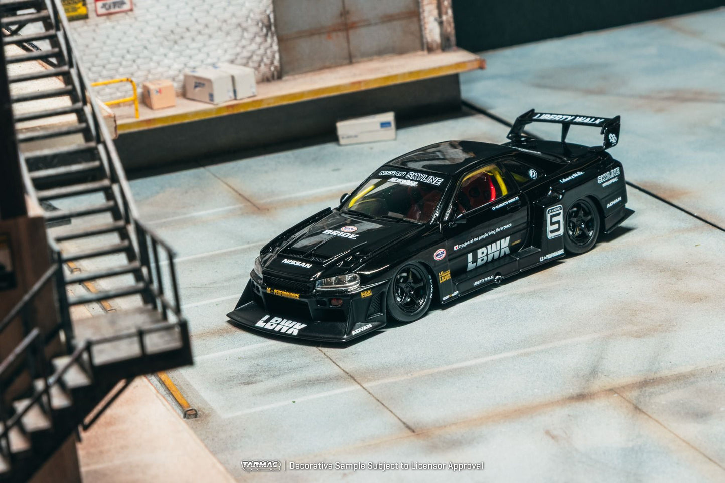 ELŐRENDELÉS - #TC-T43-021-BK - Nissan Skyline R34 - 1:43 - LBWK Super Silhouette, Black