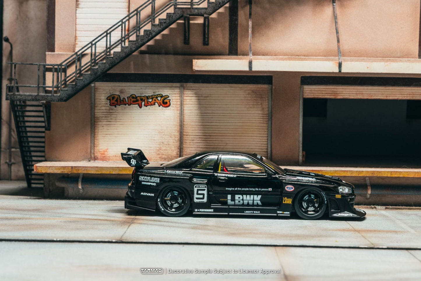 ELŐRENDELÉS - #TC-T43-021-BK - Nissan Skyline R34 - 1:43 - LBWK Super Silhouette, Black
