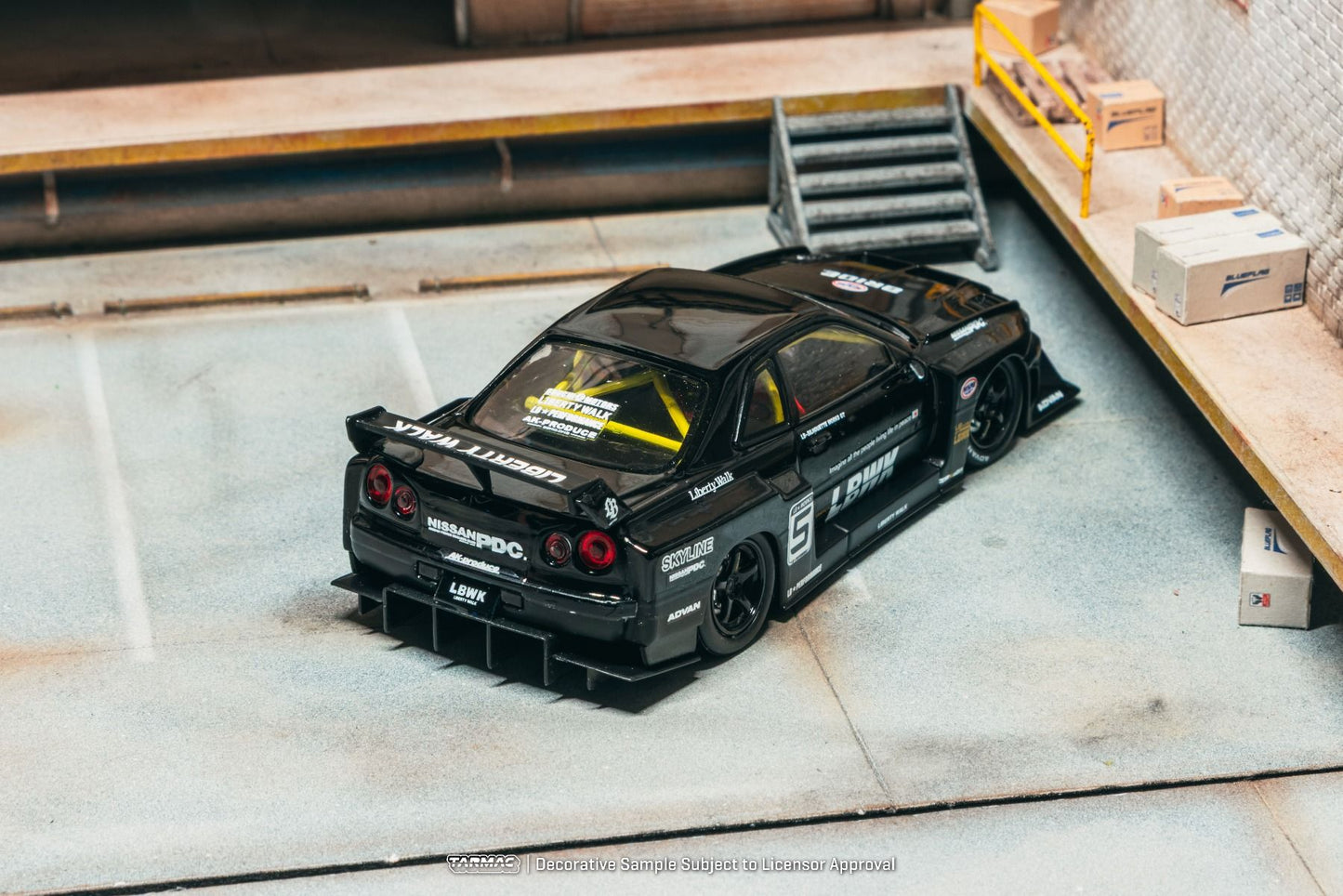 ELŐRENDELÉS - #TC-T43-021-BK - Nissan Skyline R34 - 1:43 - LBWK Super Silhouette, Black