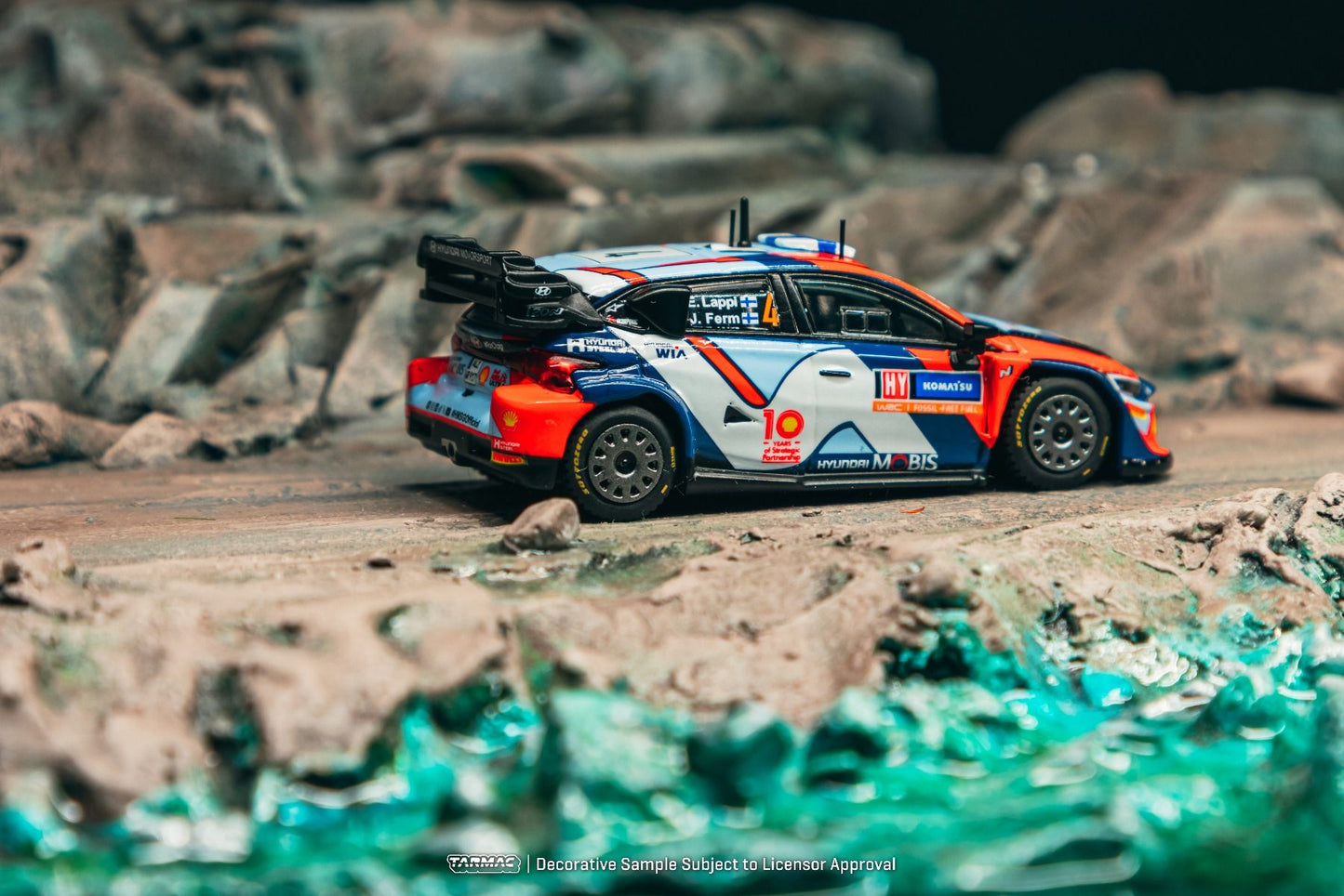 ELŐRENDELÉS - #TC-T64-089-24RS04 - Hyundai I20 N Rally Hybrid - #4 Esapekka Lappi / Janne Ferm - Rally Sweden Winner, Multicolor