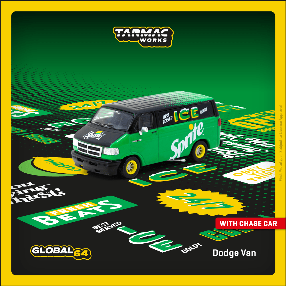 Dodge Van *Sprite Delivery Van*, Black/Green