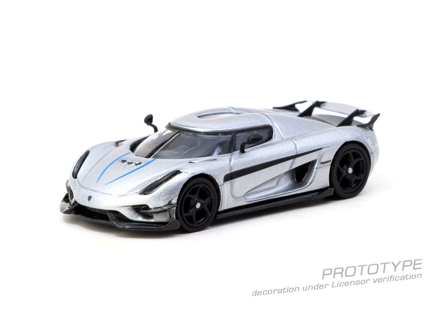 ELŐRENDELÉS - #TC-T64G-TL017-SL - Koenigsegg Regera + Trading cards, Silver Metallic