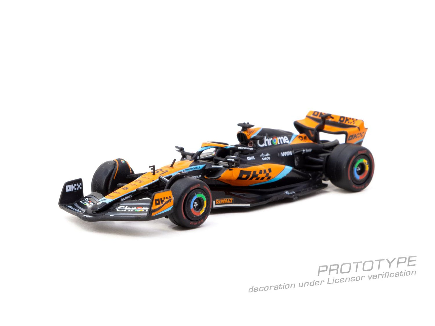 ELŐRENDELÉS - #TC-T64G-F070-OP2 - 2023 McLaren MCL60 #081, Oscar Piastri - Australian Grand Prix, Orange/Black
