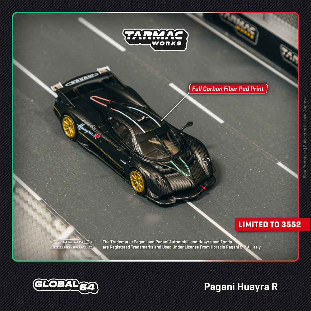 Pagani Huayra R, Matt Black Carbon Fiber