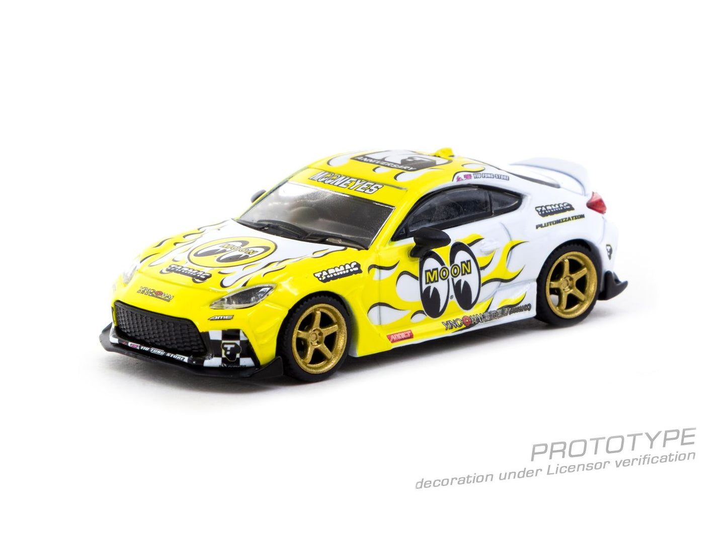 ELŐRENDELÉS - #TC-T64G-038-MOON - Toyota GR86 Mooneyes, White/Yellow