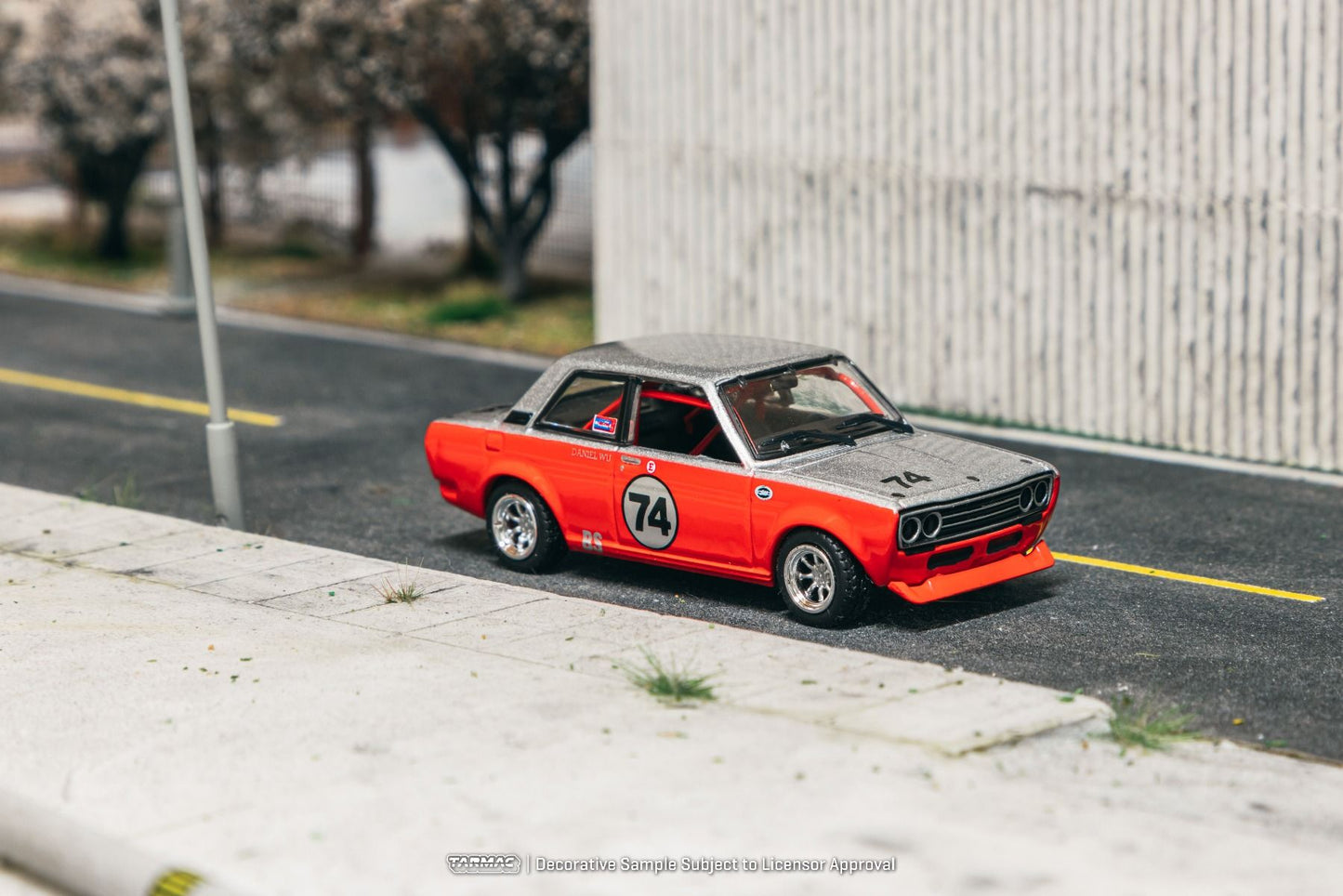 Datsun 510 #74 Daniel Wu, Trans-Am B-Sedan 2.5 Challenge 2023, Red/White