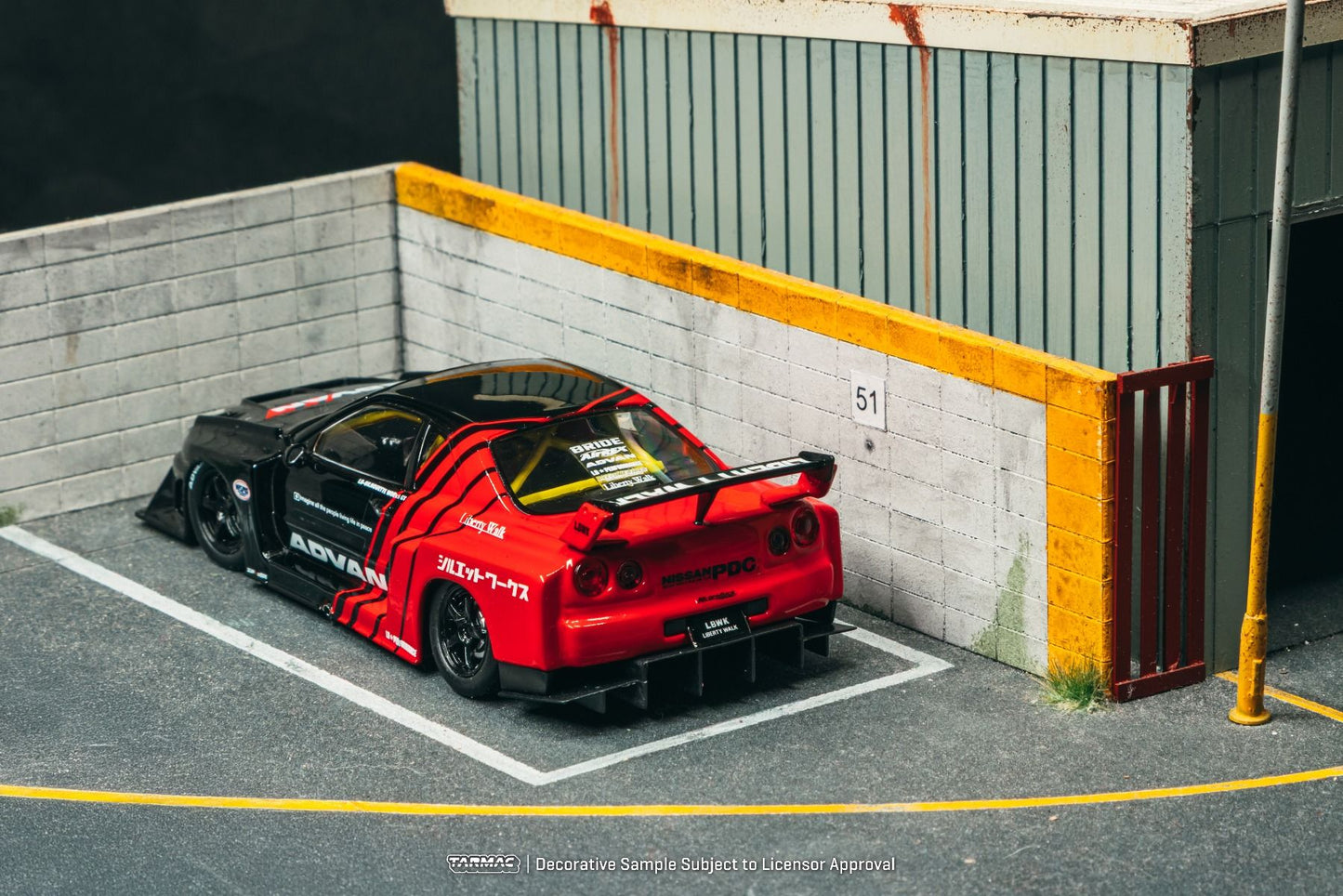 ELŐRENDELÉS - #TC-T43-021-ADV - 1/43 Super Silhouette Skyline Libertywalk, Advan Livery