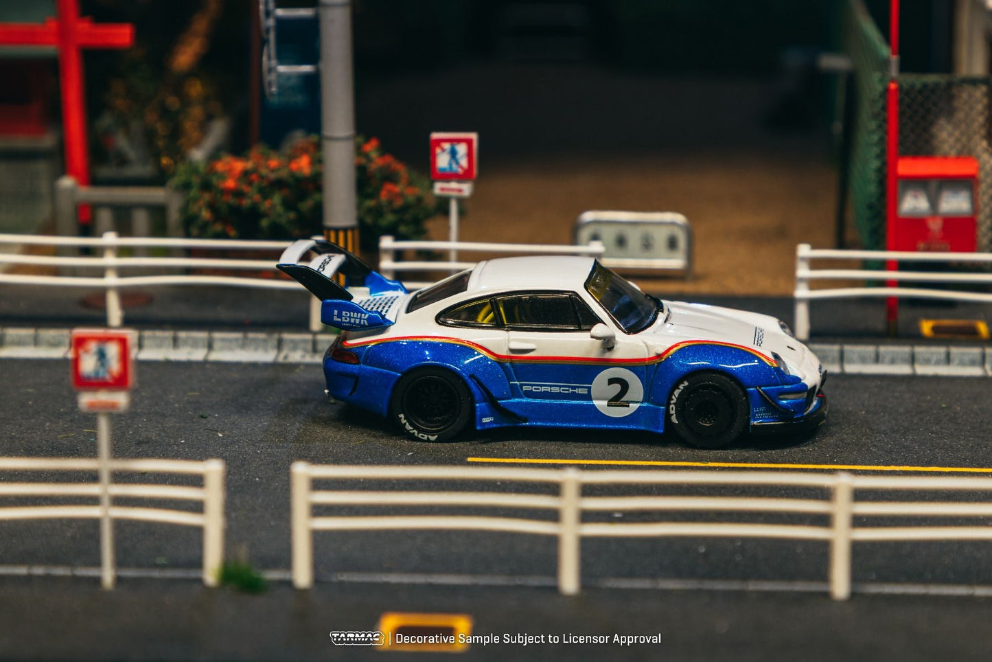 ELŐRENDELÉS - #TC-T64-TL-017-LBWK2 - RWB 993 Liberty Walk Collaboration With Container, Blue White
