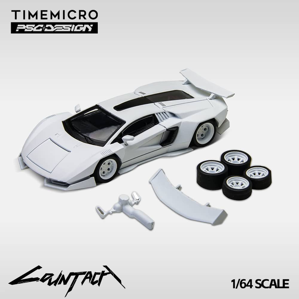 TimeMirco x PSC Design - PSC Design Concept Countach LPI800-4 "V" Ver. Mechanic Grey-White Color