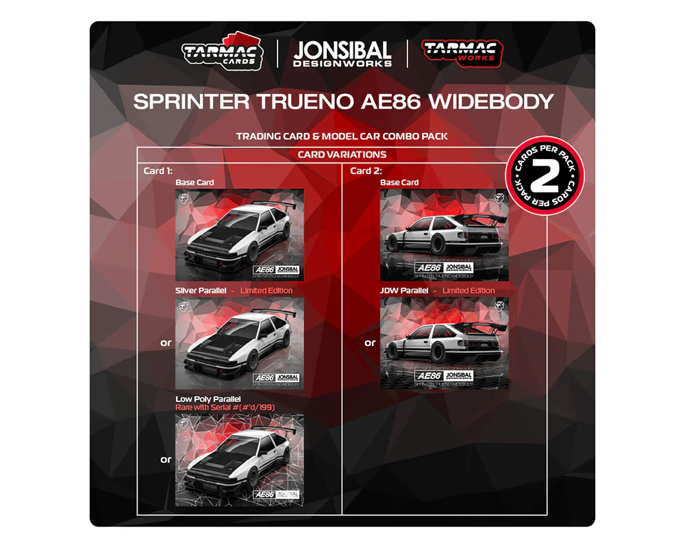 Toyota Sprinter Trueno AE86 Widebody by Jon Sibal, White/Black