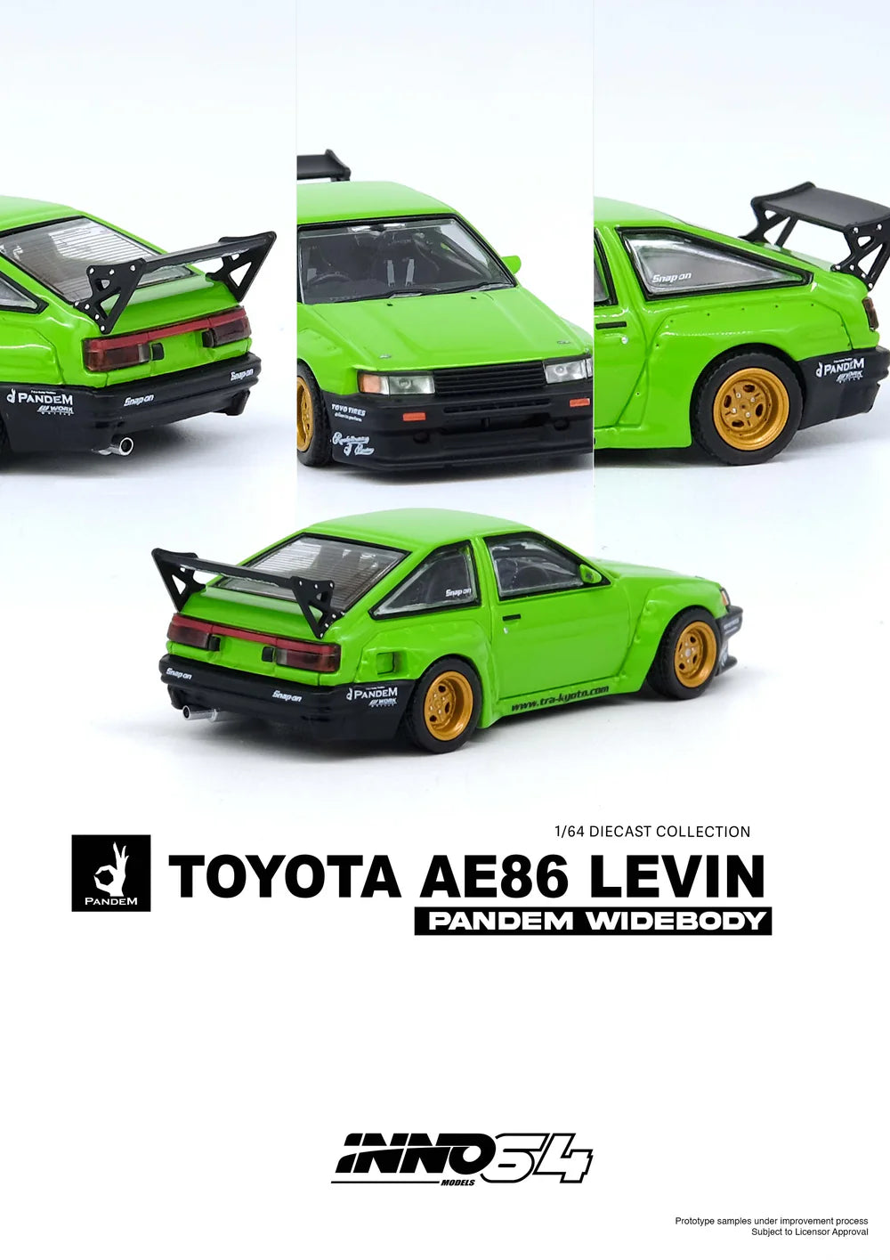 Toyota AE86 Levin *Pandem Rocket Bunny*, Zöld