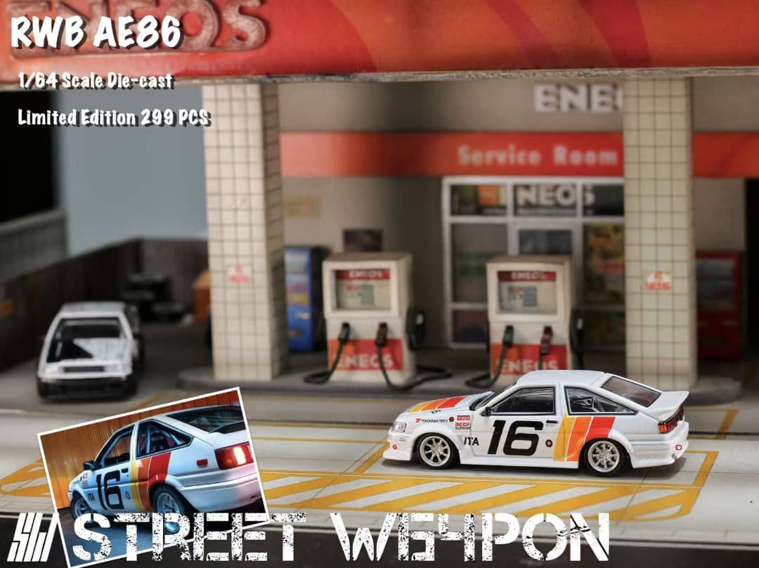 Street Warrior - RWB Levin AE86 Livery: White TRD 16#