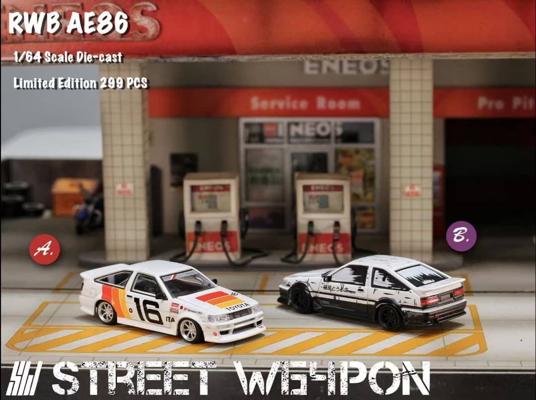 Street Warrior - RWB Levin AE86 Livery: White TRD 16#