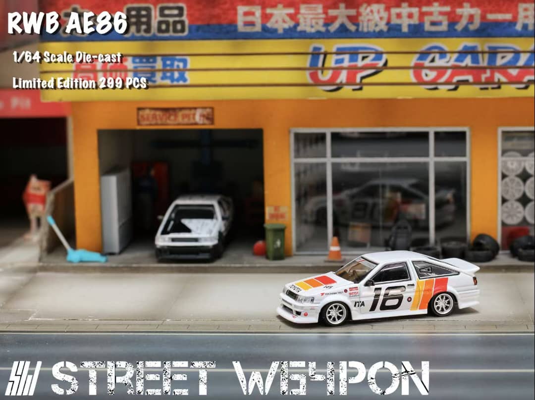 Street Warrior - RWB Levin AE86 Livery: White TRD 16#