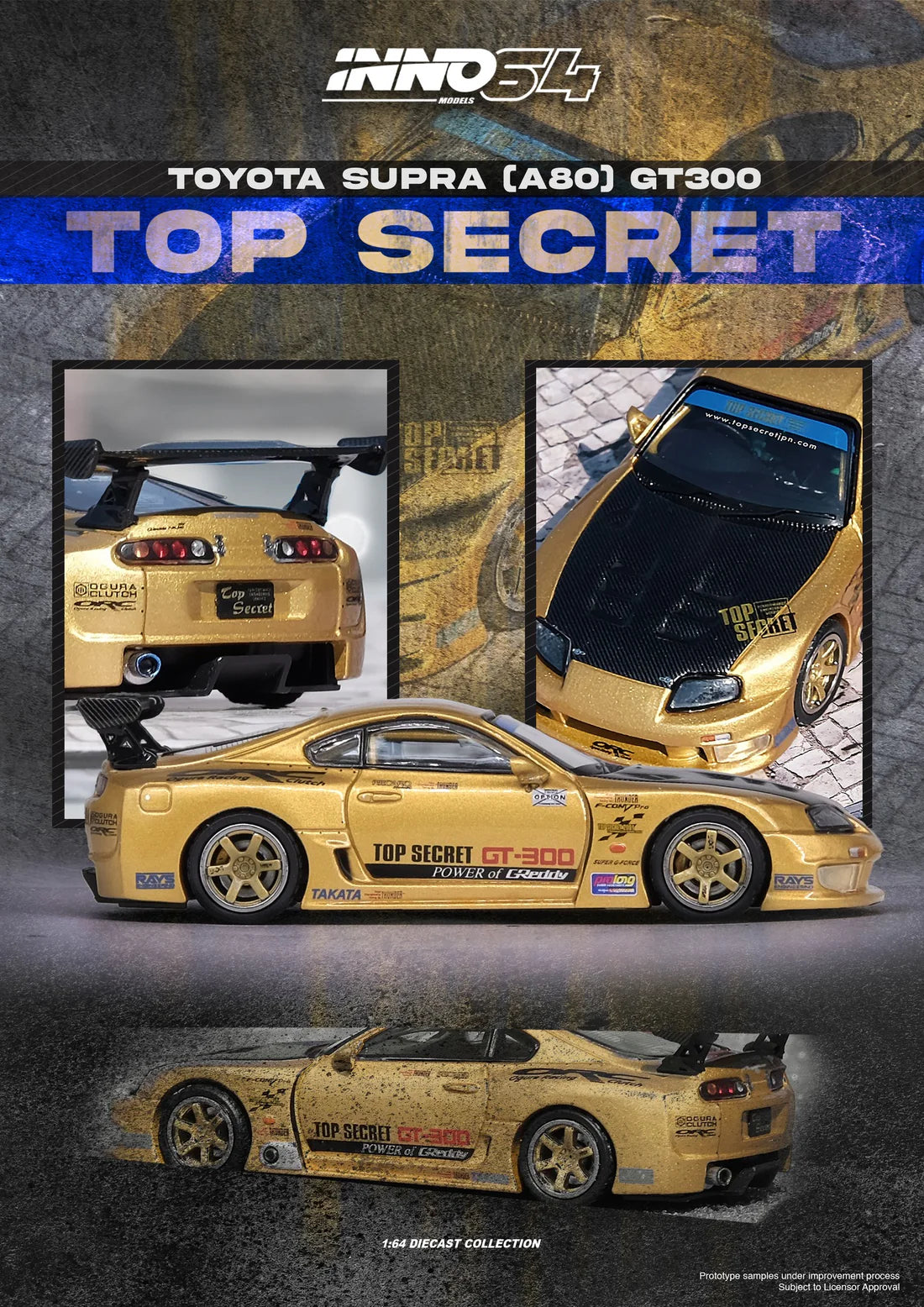 Toyota Supra (A80) Top Secret GT300, Arany
