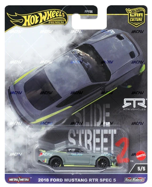 hot wheels car culture slide street ii 2018 ford mustang rtr spec 5