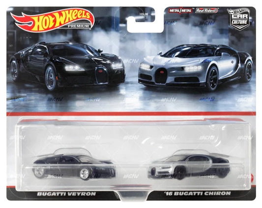 hot wheels 2-pack bugatti veyron 2016 bugatti chiron 