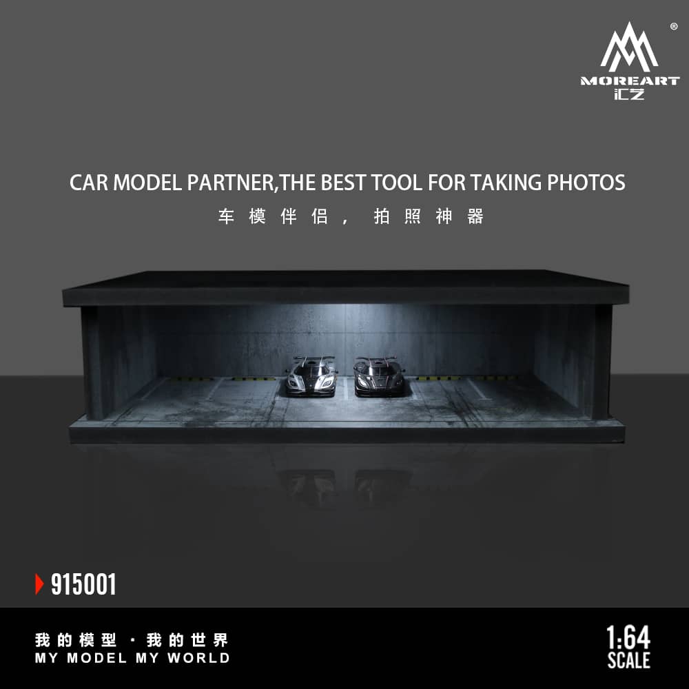  ABS Underground Parking Lot Theme with LED Light
