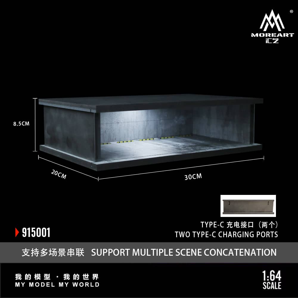  ABS Underground Parking Lot Theme with LED Light 2