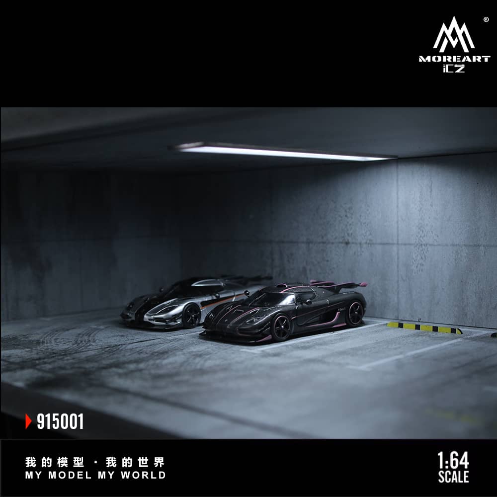  ABS Underground Parking Lot Theme with LED Light 3