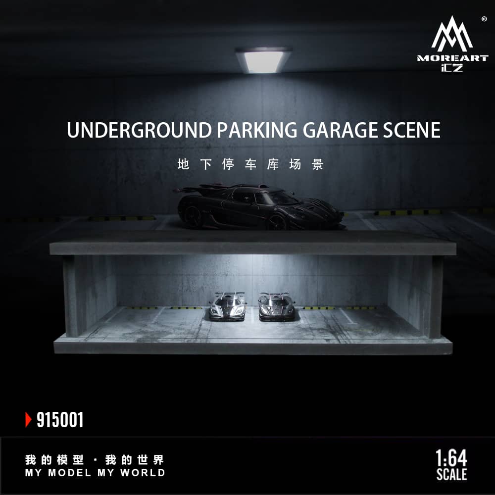  ABS Underground Parking Lot Theme with LED Light 6