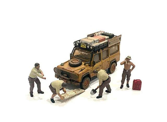 american diorama off road kaland emberek szett