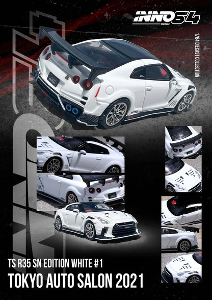 Nissan Skyline GT-R (R35) *Top Secret* Tokyo Auto Salon 2021, White/Black