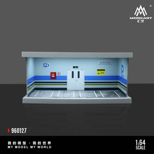 Assembly Diorama ABS Underground Parking Lot Theme with LED Light C
