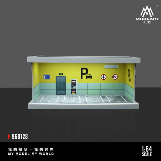 Assembly Diorama ABS Underground Parking Lot Theme with LED Light D