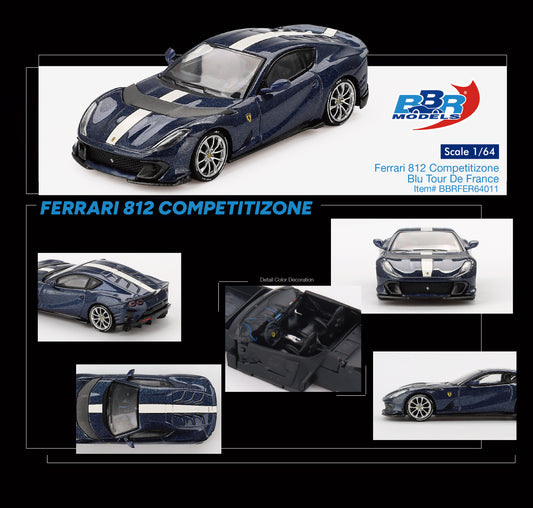 Ferrari 812 Competizione Blu Tour De France 2023