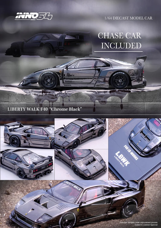 Ferrari F40 Liberty Walk - Chrome Black