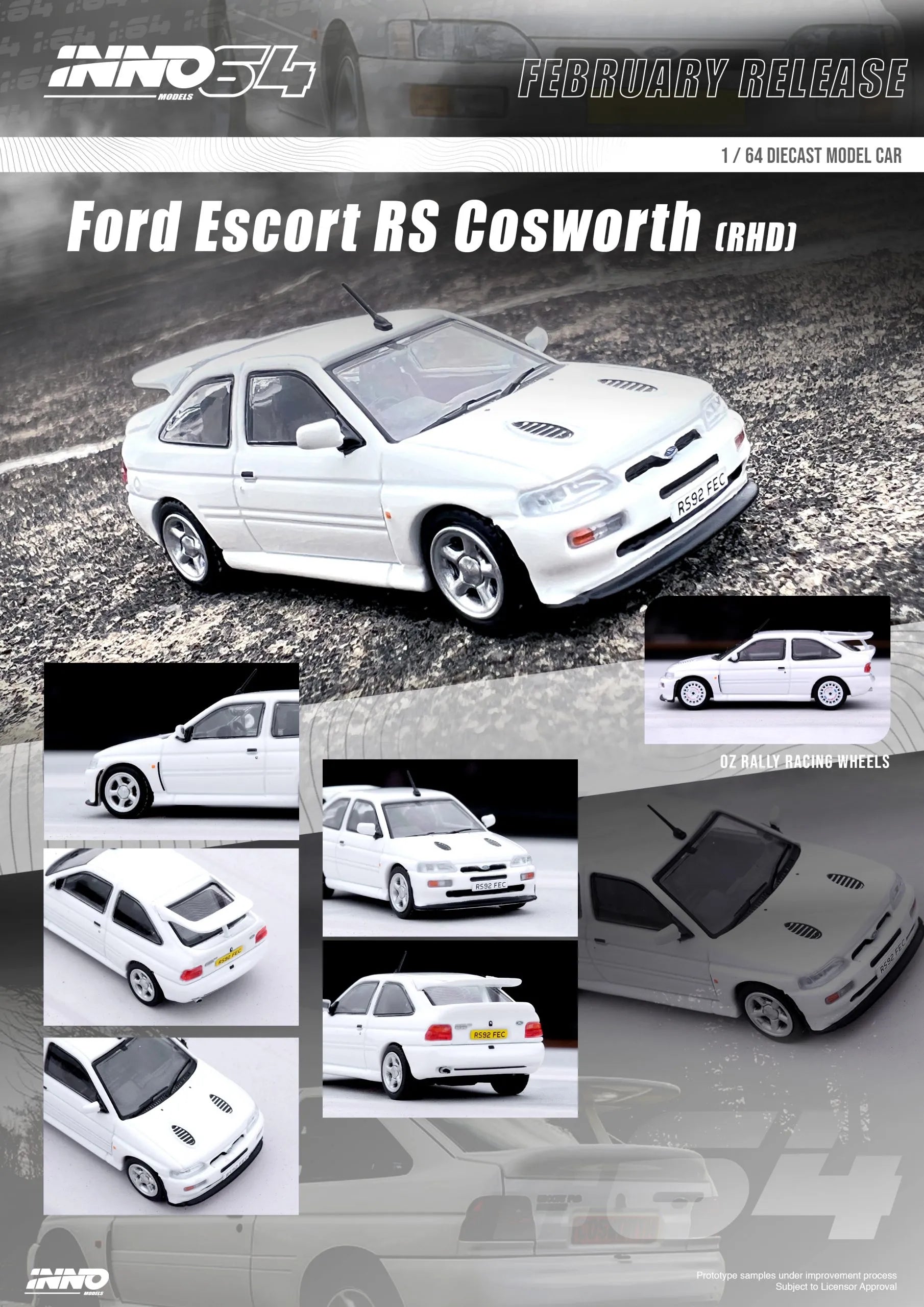 ford escort rs costworth white