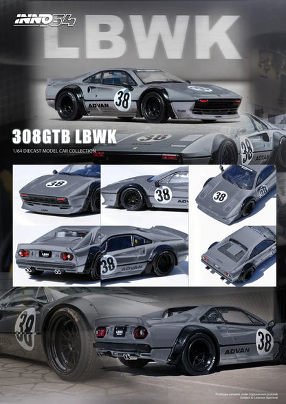 Inno64 Ferrari LBWK 308 GTB - Grey