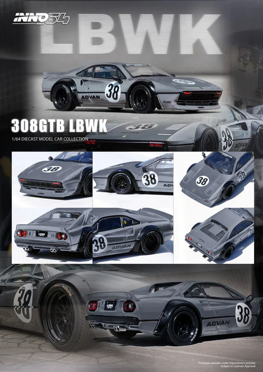 Inno64 Ferrari LBWK 308 GTB - Grey