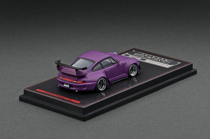 Porsche RWB 993 with Mr. Nakai Figure (Matt Purple)