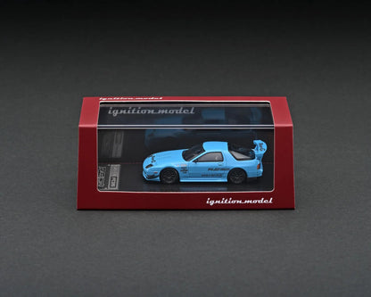 Mazda RX-7 (FC3S) RE Amemiya, light blue boxed