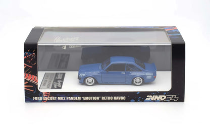 ELŐRENDELÉS - #IN64R-MK2P-BLUE - Ford Escort MK2 Pandem "Emotion" Retro Havoc (Blue)