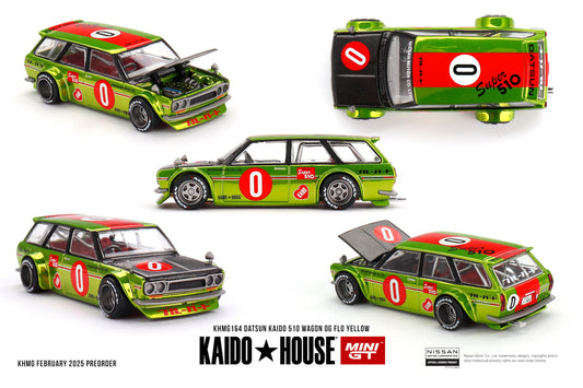 #KHMG164 - Datsun 510 Wagon OG Flo Yellow 1969