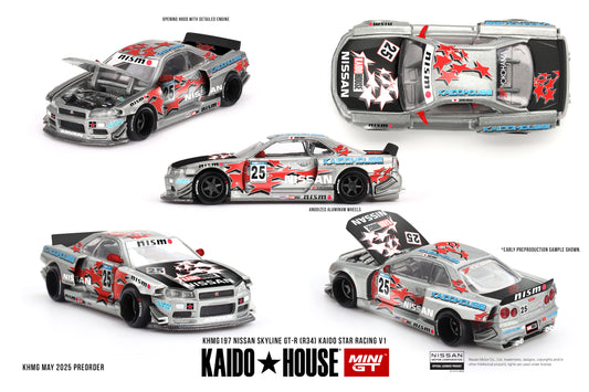 ELŐRENDELÉS - #KHMG197 - Nissan Skyline GT-R (R34) Kaido Star Racing v1