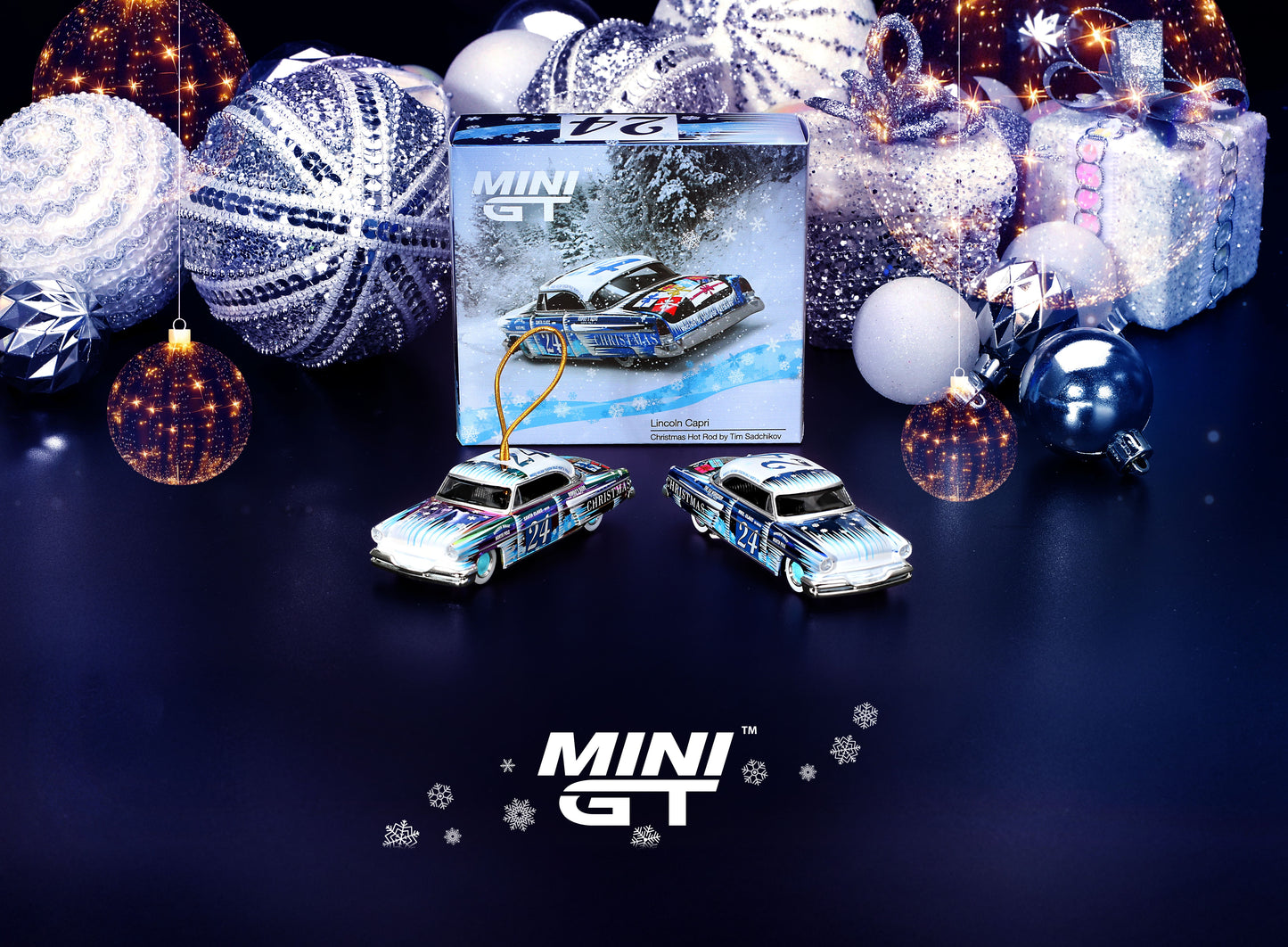 #888 - 1954 Lincoln Capri Christmas Hot Rod By Tim Sadchikov Edition Limited 2024