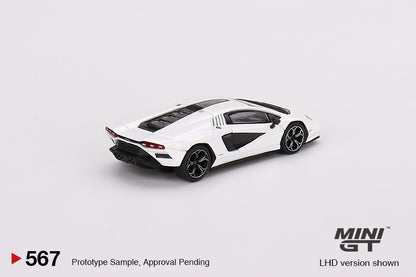 MINI GT Lamborghini Countach LPI 800-4 Bianco Siderale MGT00567