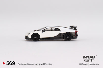 MINI GT Bugatti Chiron Pur Sport White MGT00569