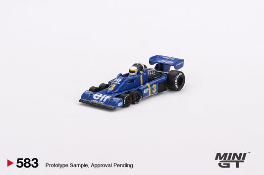 [Előrendelés] 1976 Tyrell P34 6-wheeler #3 Jody Scheckter Winner Swedish GP - blue/yellow